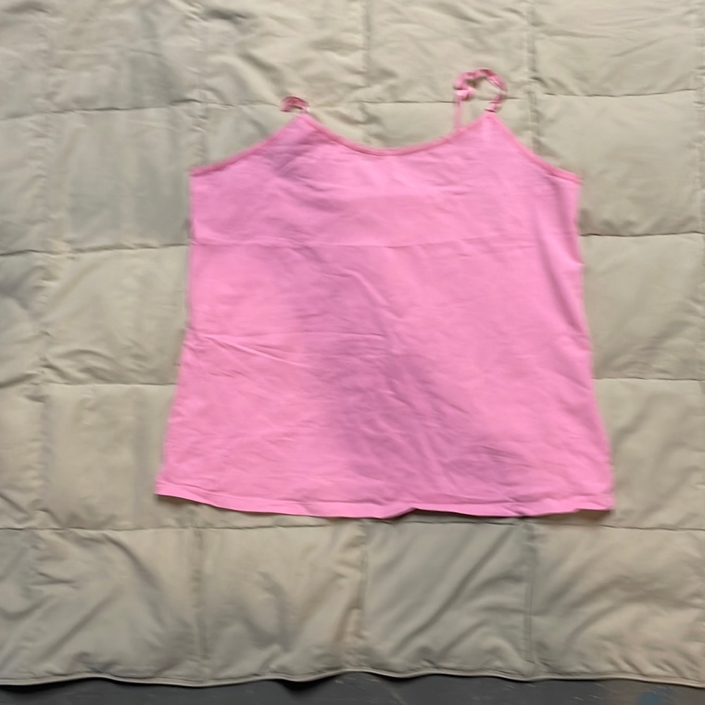 Cotton/spandex pink camisole